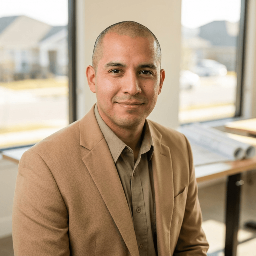 Daniel Reyes, an educator in his mid 40s, with an approachable and knowledgeable look